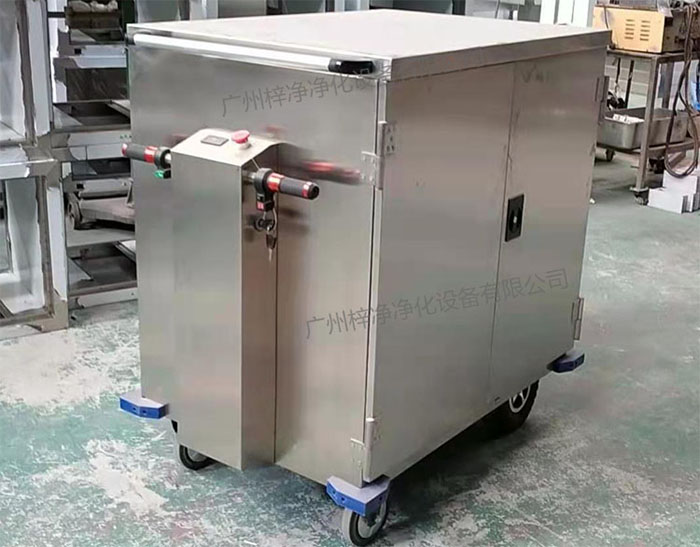 無菌物品電動(dòng)運(yùn)送車又稱為無菌物品運(yùn)送車、無菌密封下送車、無菌物品回收車。